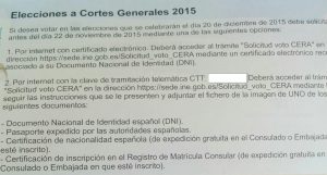 Instrucciones para rogar el voto