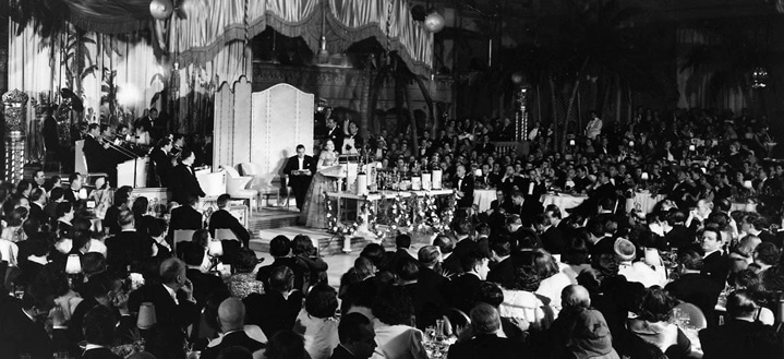 Foto de la primera ceremonia de entrega de los Oscars.