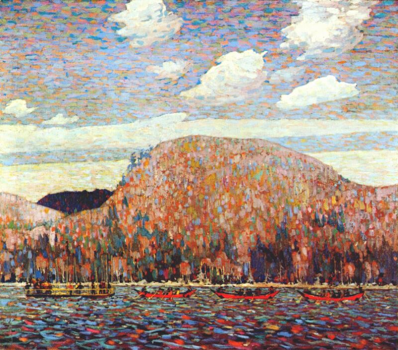 Cuadro de Tom Thomson, uno de los pintores más famosos de Canadá