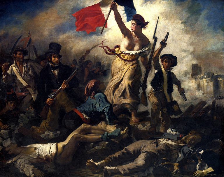 La Libertad guiando al pueblo de Delacroix.