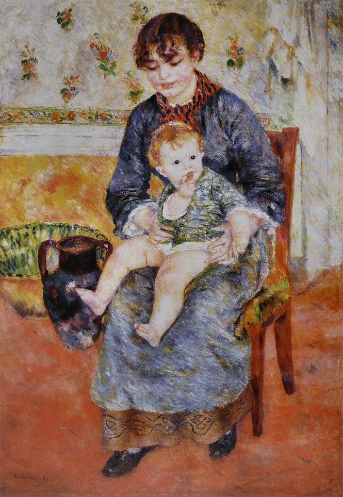Cuadro de Madre e hijo de Renoir. 