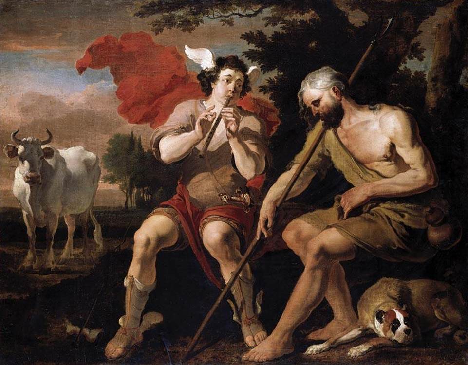 Cuadro de Hermes y Argos