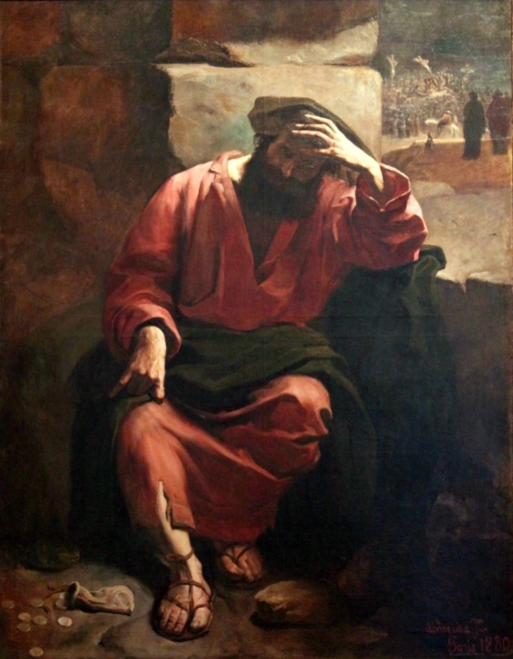 cuadro de Judas Iscariote de Almeida Jr. 