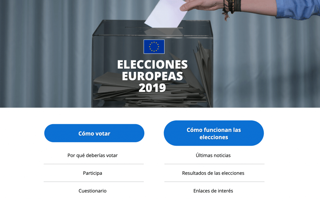 Página de votar con dos bloques, cómo votar y cómo funcionan las elecciones