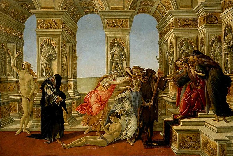 Cuadro del Rey Midas de Botticelli ilustra el artículo sobre el dividendo digital público. 