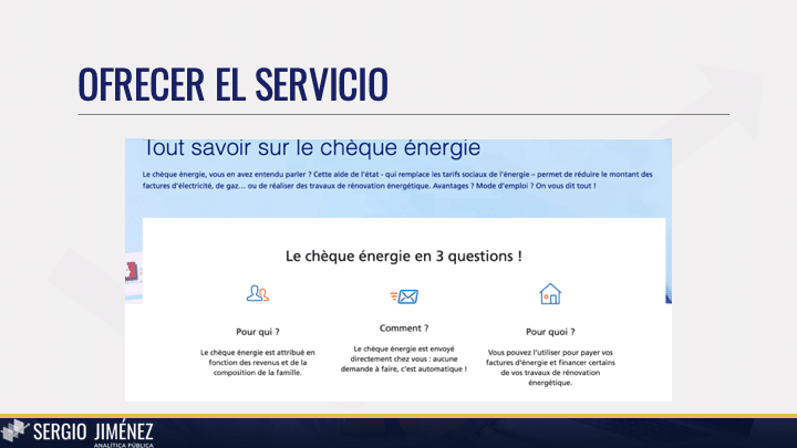 Tipos de servicios proactivos digitales 3, en la página del gobierno francés