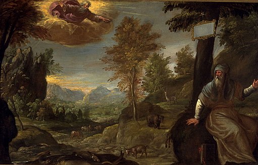 El cuadro El Señor ordena Elías avanzar a Zeripath de Paolo Fiammingo ilustra el artículo sobre los canales de gobierno electrónico