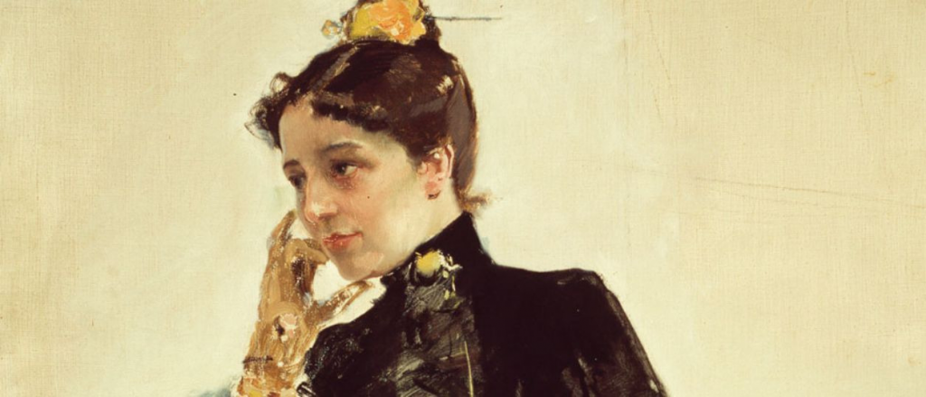 Pintura de Clotilde García del Castillo, realizada por Sorolla, ilustra este artículo sobre atención a las víctimas de violencia de género