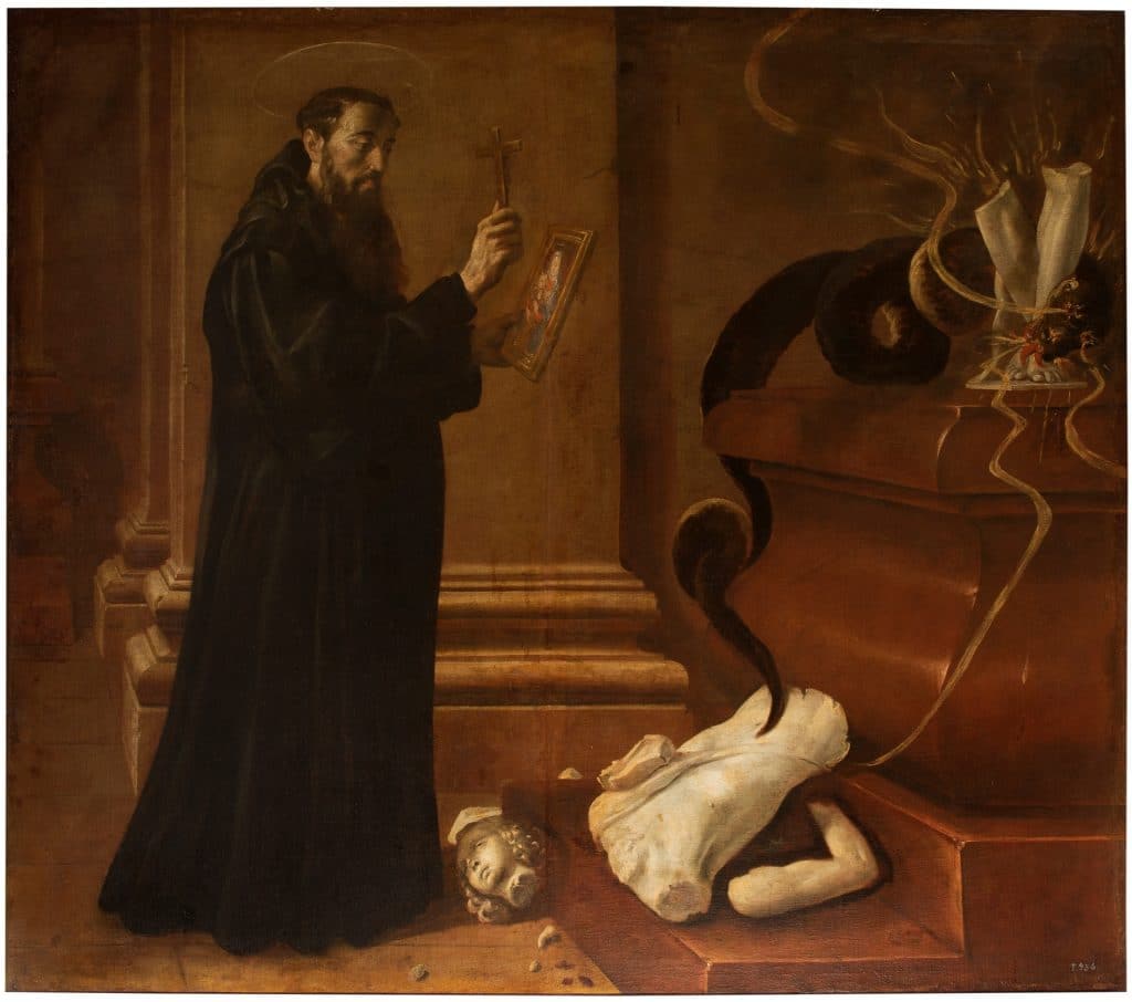 Cuadro de San Benito destruyendo los ídolos, de Juan Rizi, ilustra este artículo sobre la preparación para el teletrabajo. 
