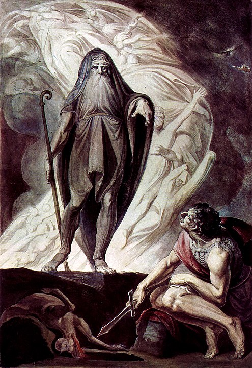 El cuadro Tiresias aparece ante Odiseo durante el sacrificio, Heinrich Füssli, ilustra este post sobre canales personalizados