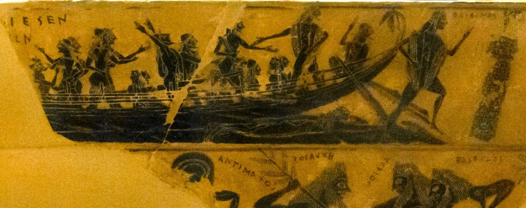 La ilustración del barco de Teseo que ilumina este artículo. 