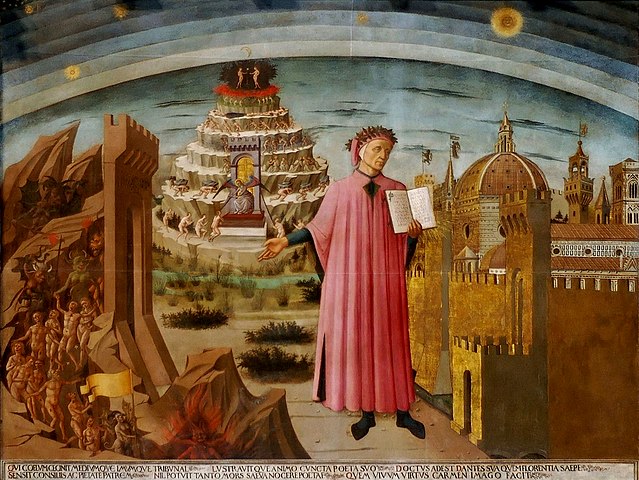 El cuadro Dante de Domenico de Michelino ilustra este artículo
