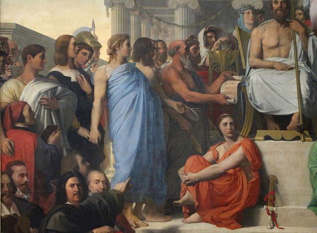 El detalle de Heródoto en el cuado La Apoteosis de Homero ilustra este posto sobre la Agencia de Transformación Digital